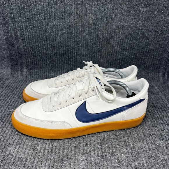 Nike Killshot 2 Leather Midnight Navy Beige Gum Shoes Mens Size 10.5 432997-107 - Picture 3 of 8